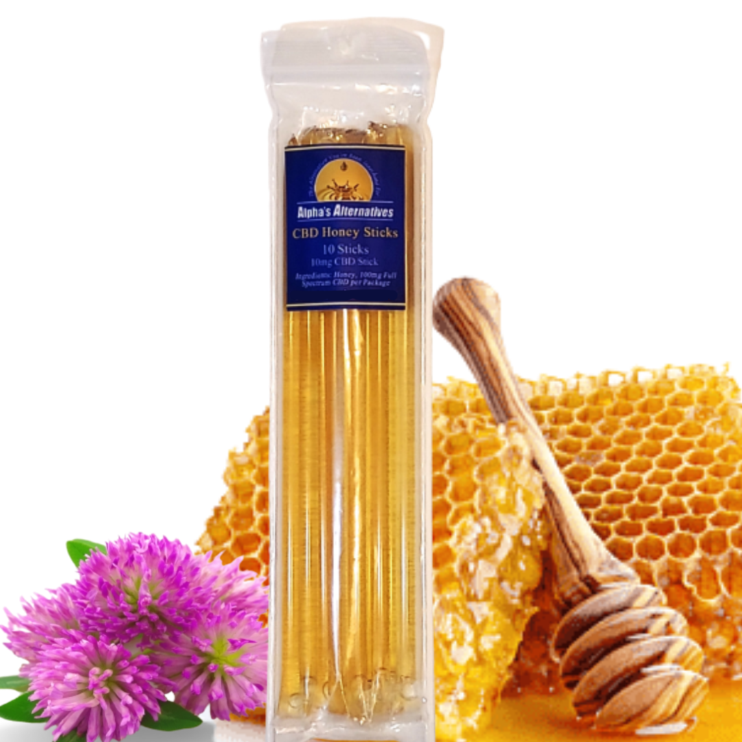 100mg CBD Honey Sticks 10-count